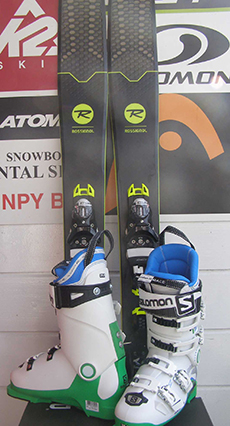 Premium powder ski set